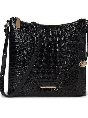 NWT ✅ Brahmin KATIE BLACK Melbourne Leather Crossbody ⭐NWT, COA, DUST BAG